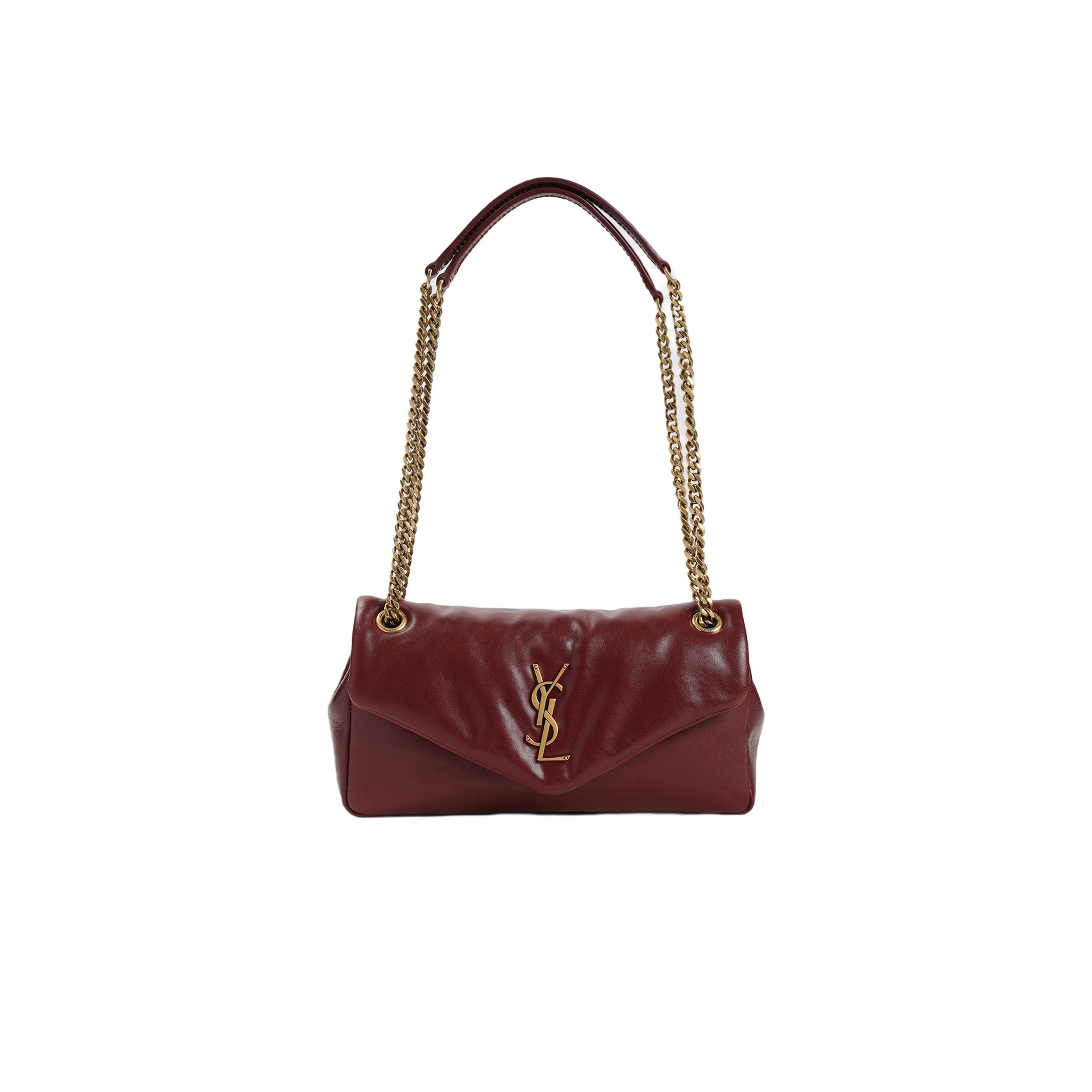 YSL CALYPSO SMALL IN PLUNGED LAMBSKIN 734153 (26*14*7cm)